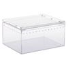 Ideamall Reptile Shelter Cage Clear Transparent Reptile Box for Keeping