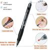 BAYTORY 16Pcs Retractable Erasable Pens with Eraser Clear, 0.5mm Fine Point Gel Ink Pen, Smooth Writing Comfortable to Use for Taking Marking Planner