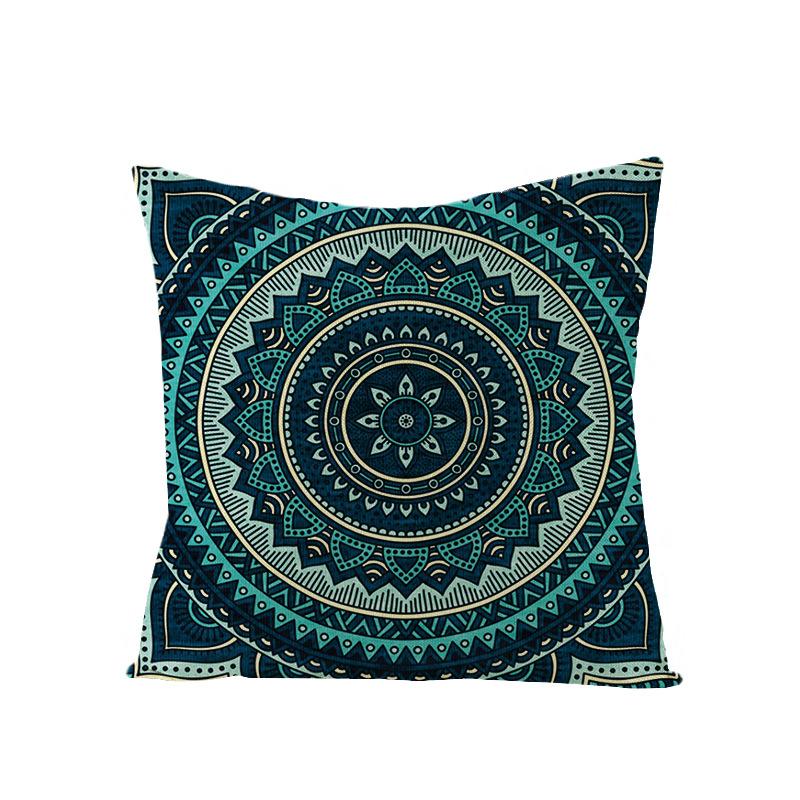 Bohemian Mandala Style Polyester Pillowcase Square Sofa Pillowcase Home