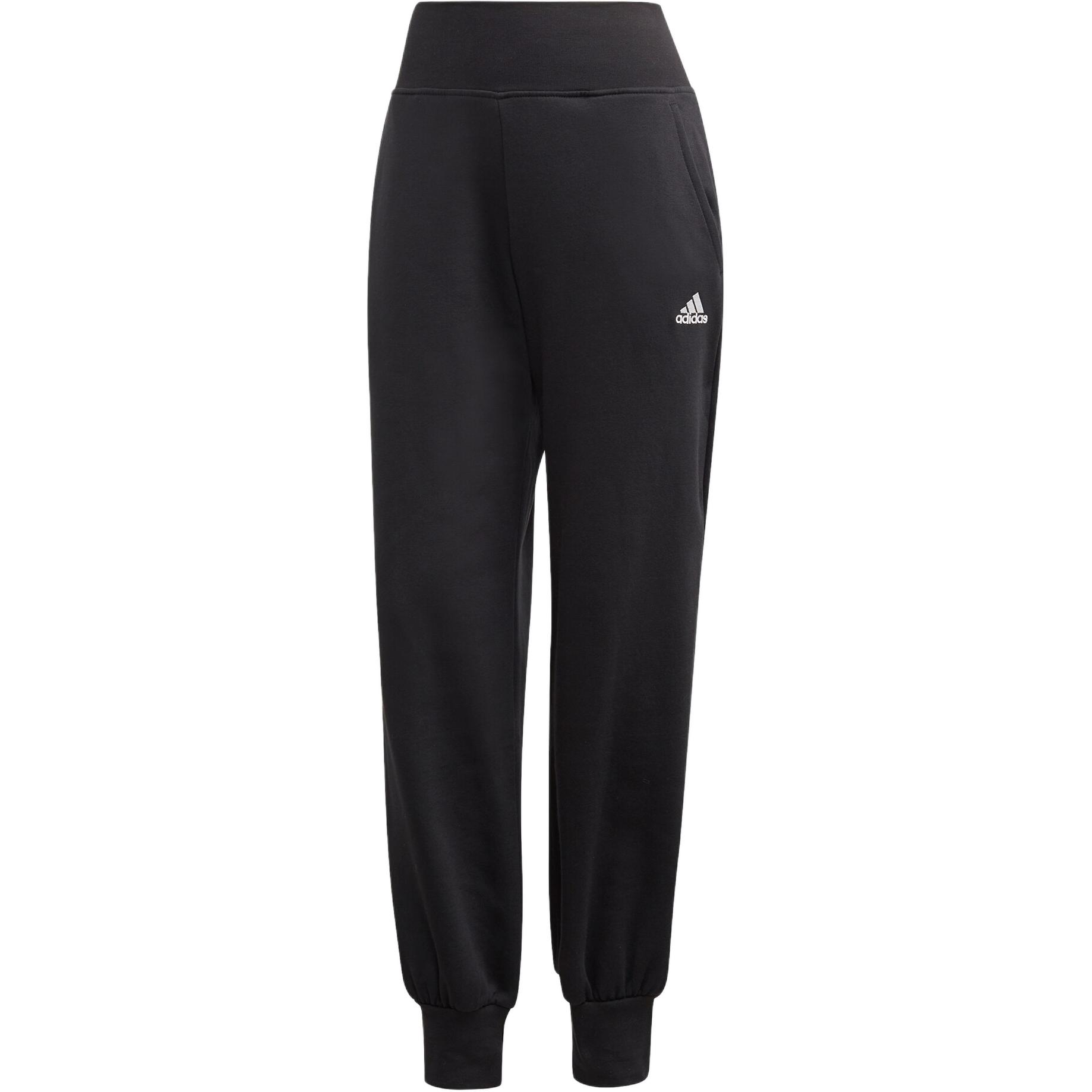 

Adidas Knitted Sweatpants Women s Black Moderate Cuffed Pants GG6841 XL