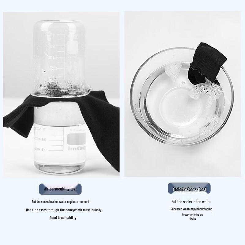 LangSha Men's Pure Cotton Mid-Calf Business Socks