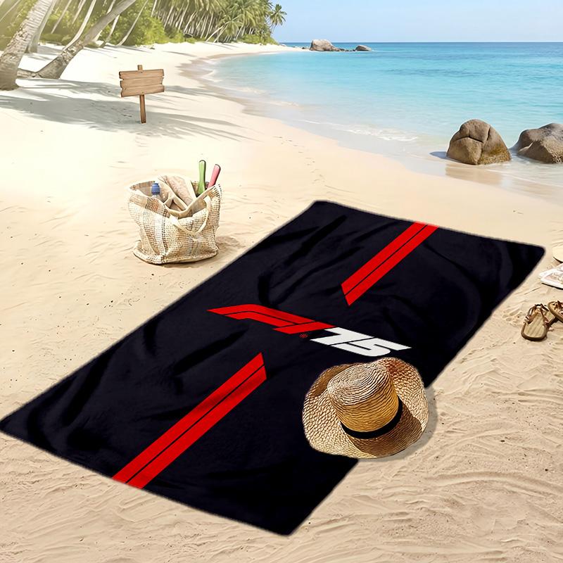 Asciugamano da Spiaggia Stampa F1 Morbido Portatile Asciugatura Rapida?Asciugamano Asciutto Per Piscina Vacanza Estiva Sport all'Aperto