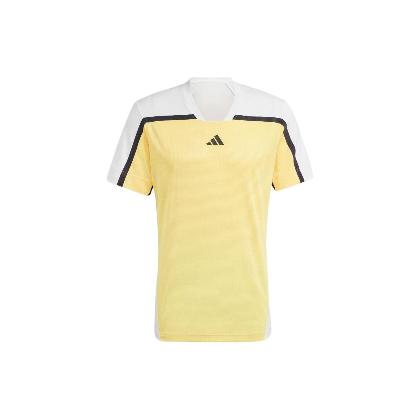 adidas Tennis HEAT.RDY Pro FreeLift T-shirt Asia Sizing  Yellow White  Men s IS8966 S