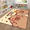 New Product! Cute Capybara Pattern Cartoon Carpet for Living Room Bedroom Sofa Home Decor Non-slip Floor Mat Luxury Gift