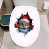 Christmas Santa Wall Stickers Waterproof Sticker Door Window Wall Decals Funny DIY Peel Sticker Home Room Party Decor