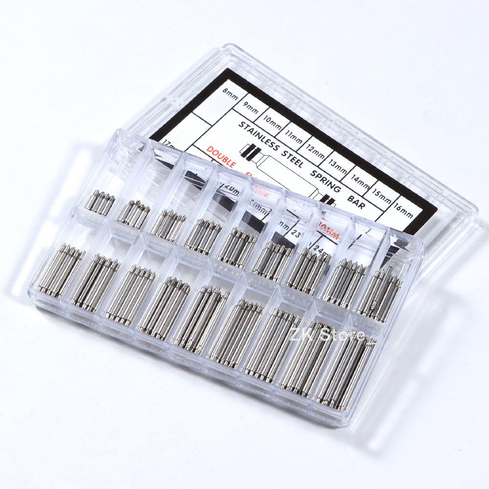 Choice Stainless Steel Spring Bars 270ocs/360pcs Dia 1.5mm/1.8mm Strap Link Pins Fits 8mm-25mm Watch Bracelet Band Links Bars