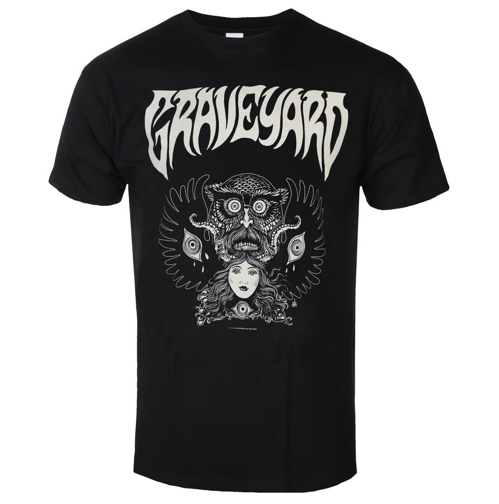 2026 Graveyard Graphic Cotton Band Tshirt Unisex Summer Short Sleeve Fashion Brand Tee Luxury Casual Vintage Tees
