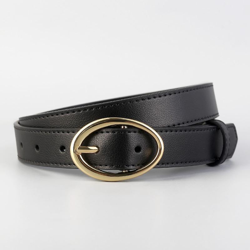 Ladies Leather Waist Belt With Alloy Buckle For Daily Casual And Outings