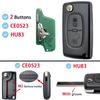 ASK FSK For Citroen C2 C3 C4 C5 C6 Xsara Berlingo For Peugeot 207 307 308 407 607 807 HU83 VA2 CE0536 CE0523 Flip Remote Car Key