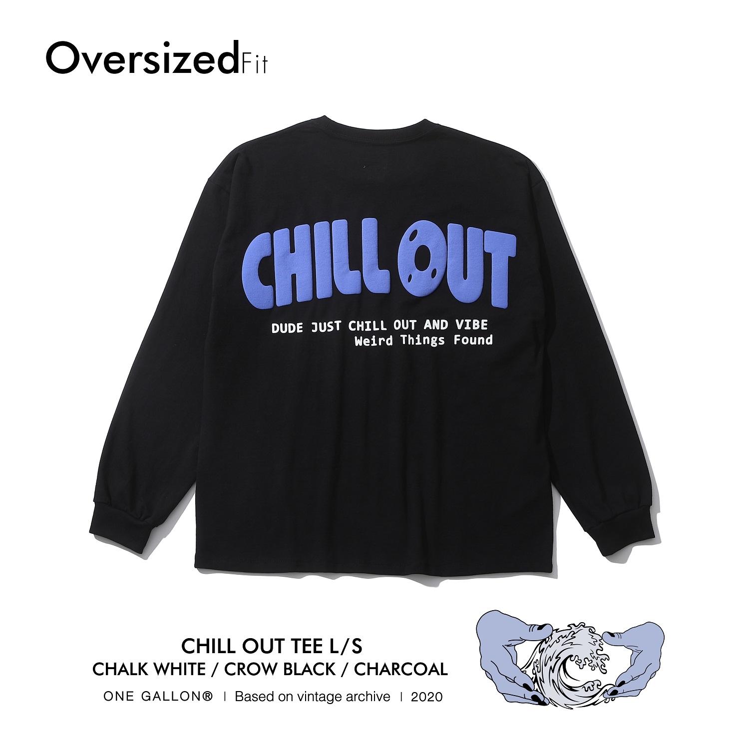 Weird Things Found Chillout Long Sleeve T-Shirt (Black) Black/L