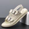 Men's Outer Sandals Summer Non-slip Casual High-end Niche Beach Shoes Leather Dual-purpose Cool Slippers