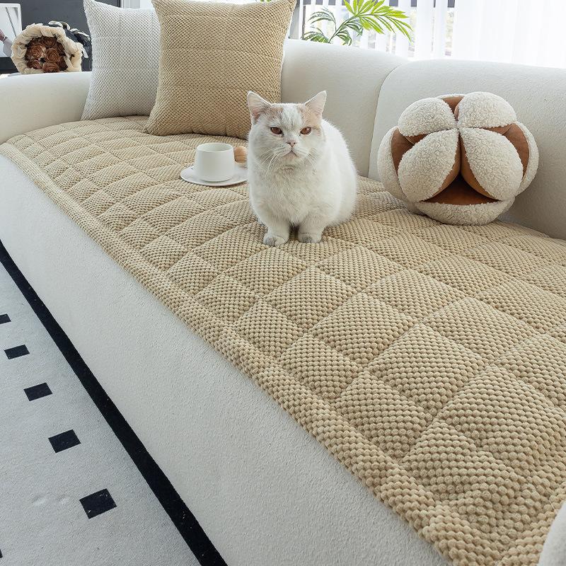 New Non-Slip And Dirt-Resistant Sofa Cushion Universal In All Seasons, Thickened Autumn And Winter Leather Sofa Cover, Anti-Cat Scratch Cover