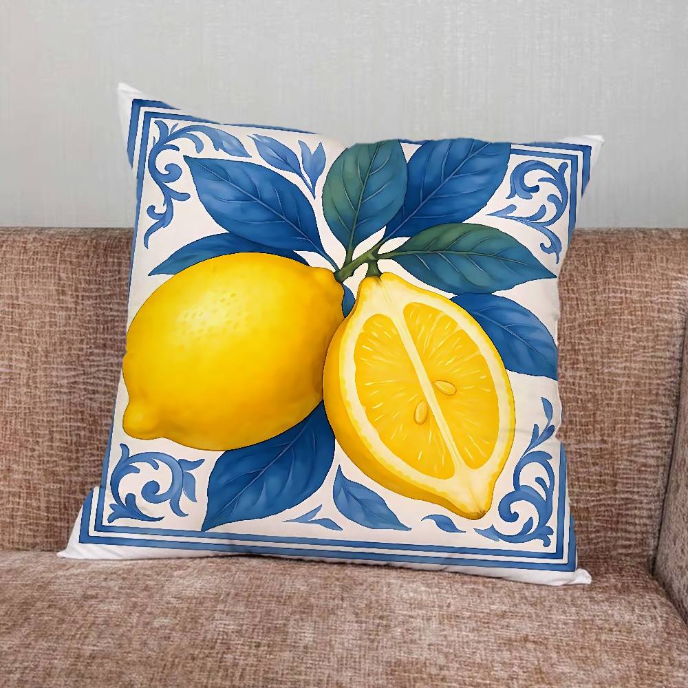 Lemon Pillow Case Pillowcase Home Sofa Cushions Car Cushions Pillowcover Office Pillowshell Pillow