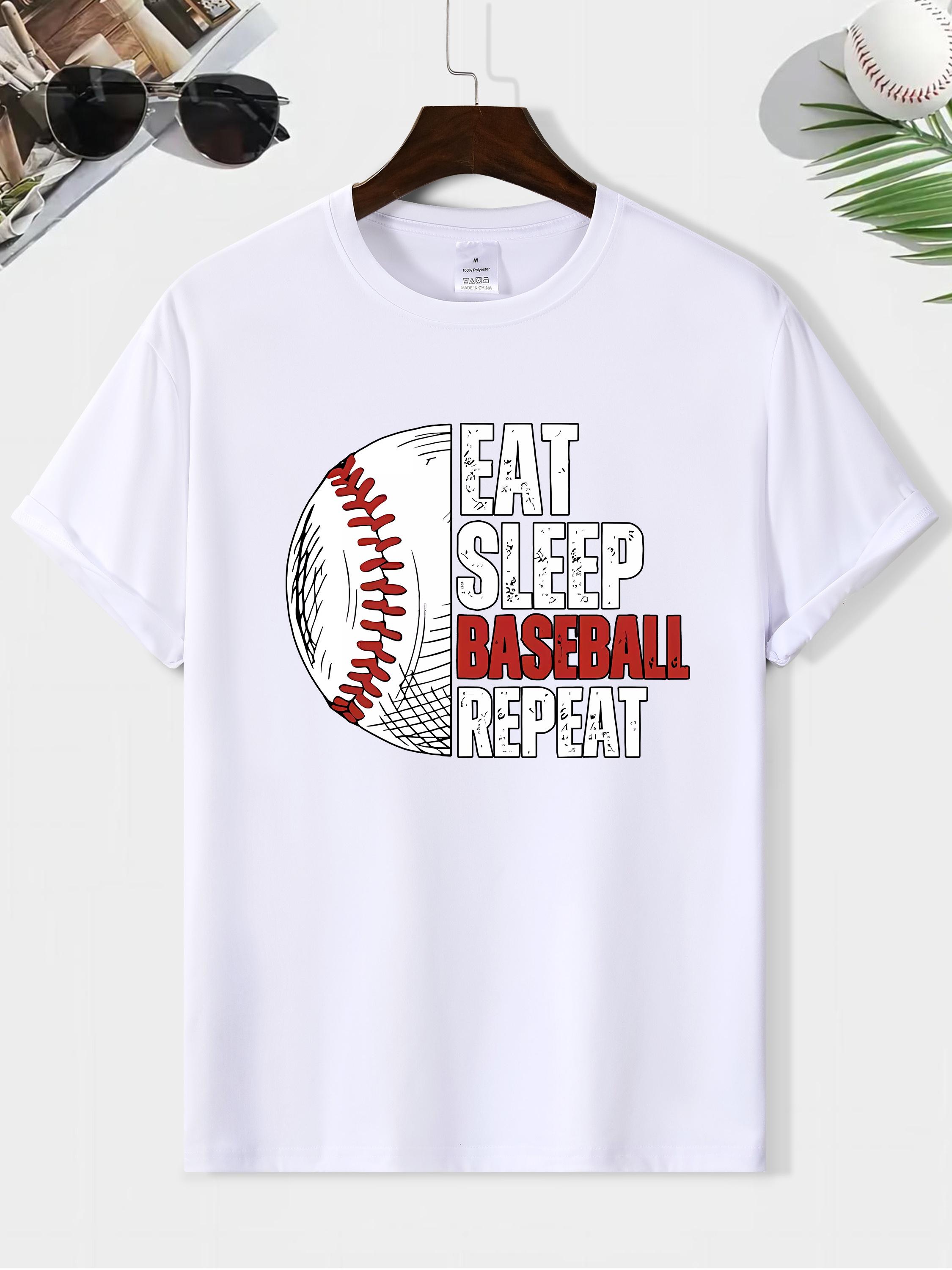 Eat Sleep Baseball Repeat Print XXXL