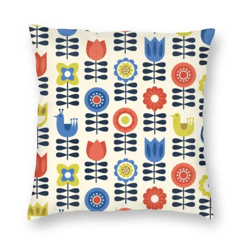 Orla Kiely Multi Stem And Bird Cushion Cover Scandinavian Flower Floor Pillow Case for Living Room Sofa Pillowcase Home Decor