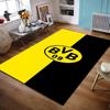 Yellow Black Split with BVB 09 Logo Non-slip Rug Suitable for Living Room and Bedroom Sofas