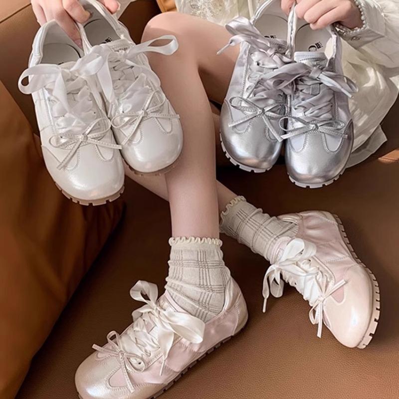 

Silver ballet women s spring flat sports casual shoes women 35