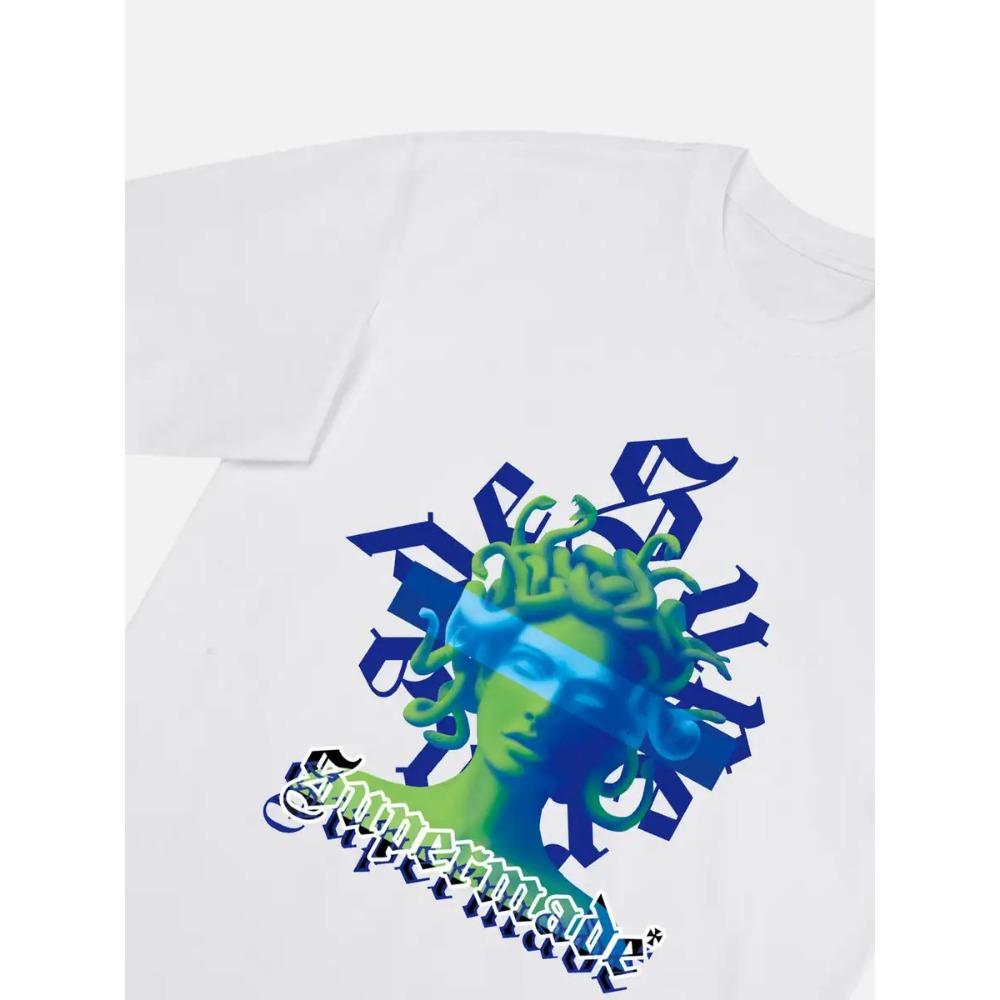 Medusa Vintage Graphic Cotton T-shirt Unisex Women Men Print Summer Fashion Big Size Top Casual Short Sleeve Classic Tee