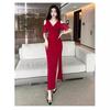 Summer body night main store sexy dress low-cut off-the-shoulder mesh temperament tight back and thin hip-wrapped dress