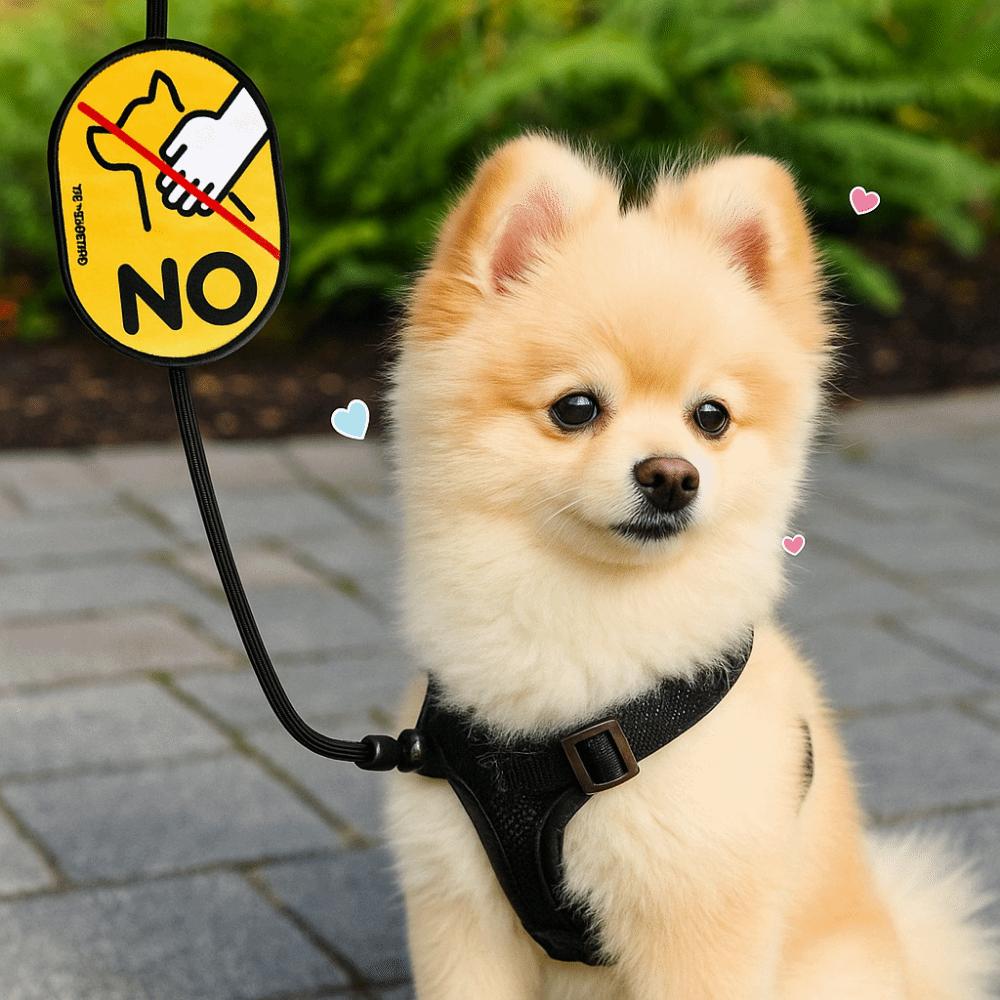 Waterproof Pet Social Stickers Cartoon Decorative Dog Identity Decals Double-sided Dog Social Reminder Sticker Veterinary Visit