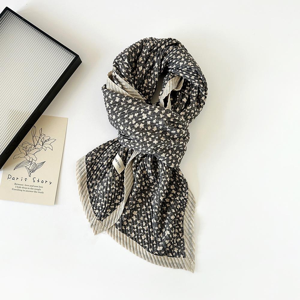 Imitation cotton and linen scarf printed sweet clothing with scarf shawl warm temperament scarf