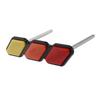 VEMART 2X Tri-Color Front Grille Badge for 4Runner