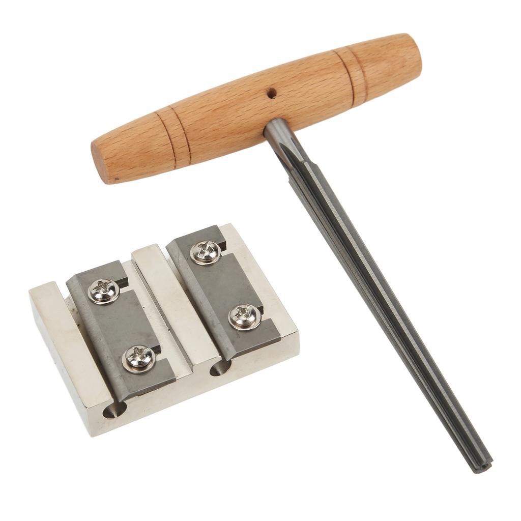 Violin Tool Set Metal Blade Wooden Handle Incisive 4 Hole Violin Peg Hole Reamer for Maintenance