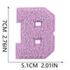 Xiao Tian Colorful 7cm Chenille A-Z Alphabet Embroidered Cloth Patch for Bags