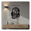 Wolf Metal Wall Art Cut Minimalist Design Iron Animal Hanging for Nature