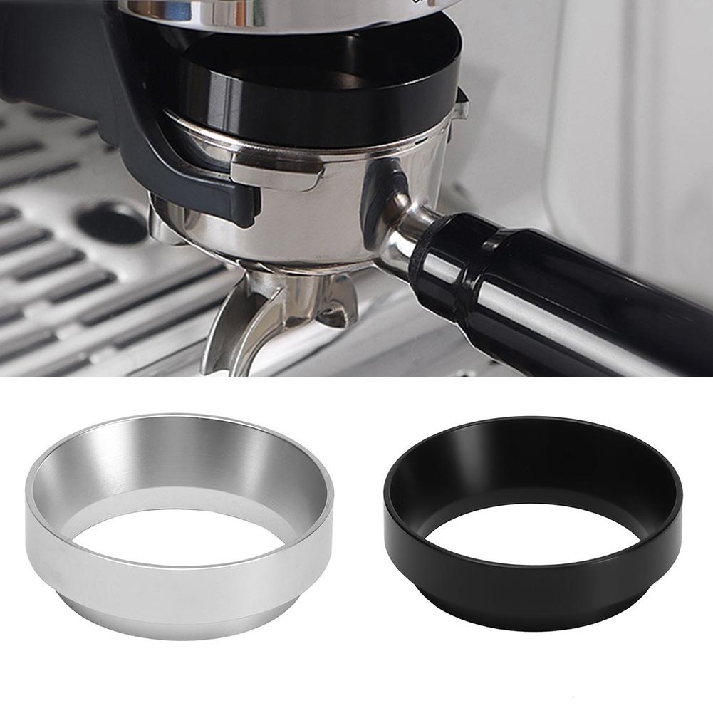 Coffee Dosing Ring Basket Portafilter Silver Black Color