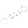 100pcs Steel Dental Sectional Contoured Matrices with 2 Rings Dental Supplies Accessory