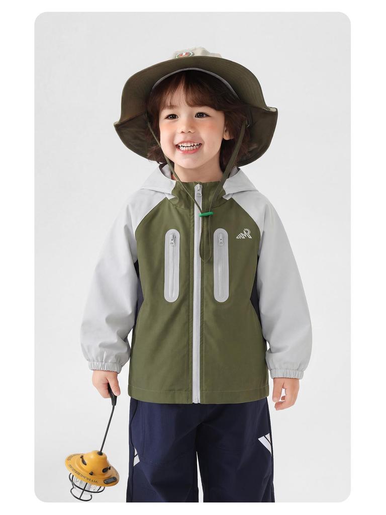 European Kids' Water-Repellent Hooded Jacket - 2026 Spring/Autumn Collection