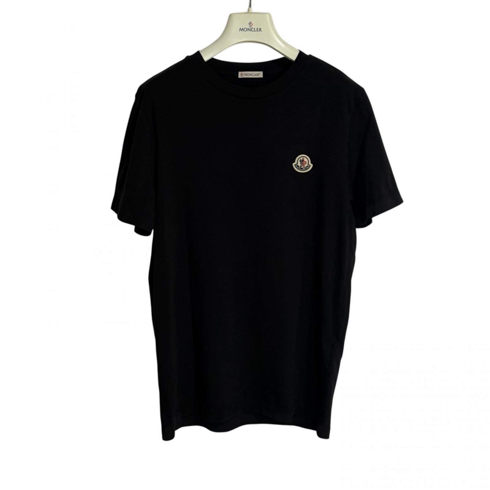 Used MONCLERShort sleeve T-shirt black mens