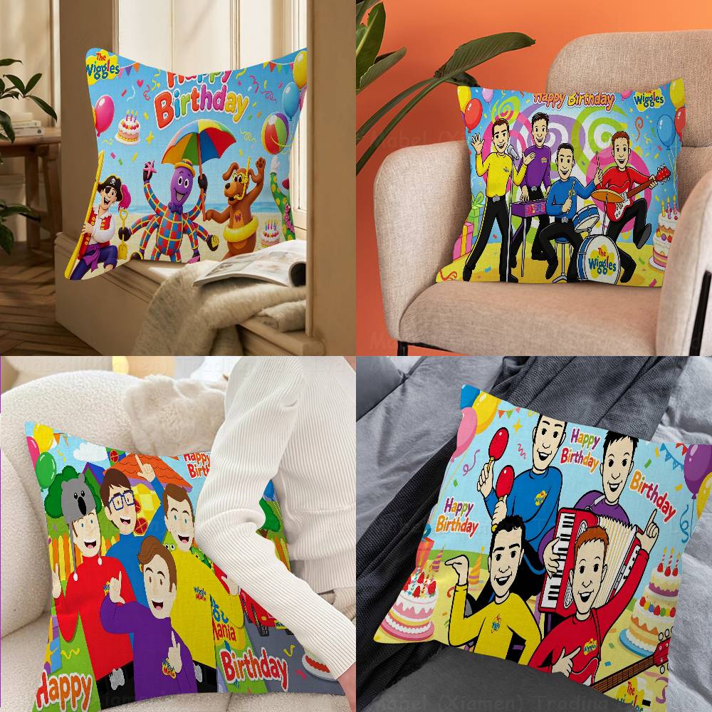 Customized The Wiggles Theme pillow cover sofa cushion cover home room decoration children gift