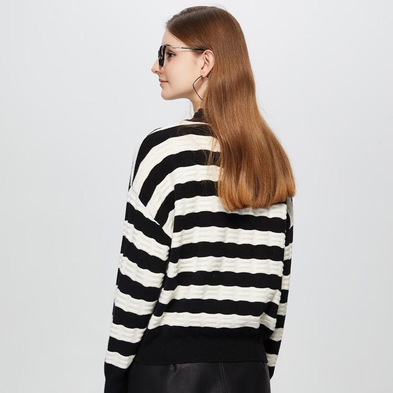 Shetu Women's Winter Striped Pullover Sweater