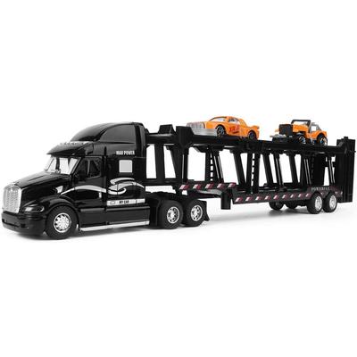 1/48 Simulation Druckguss-Transportfahrzeug, LKW-Modell aus Legierung mit Licht-Soundeffekt, Spielzeugauto