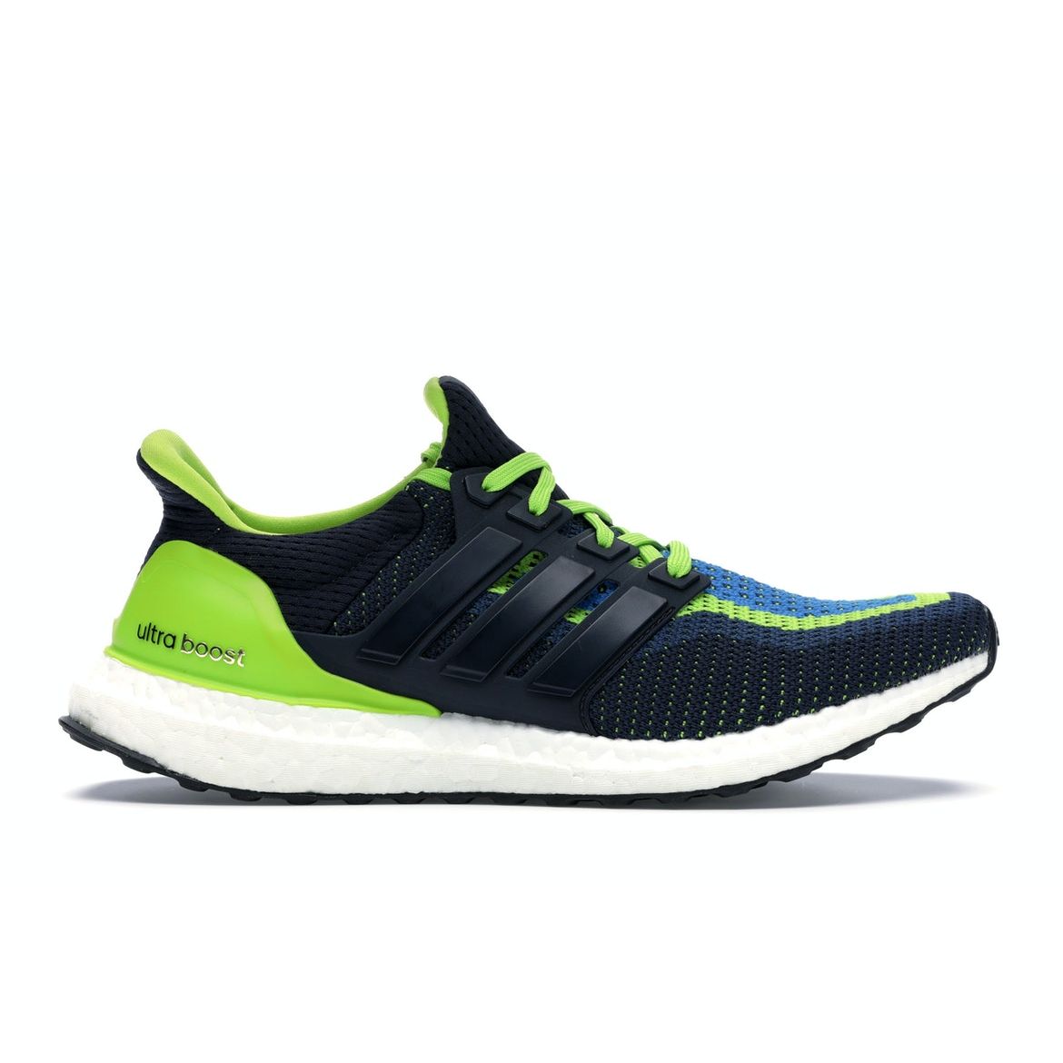 

Мужские кроссовки adidas UltraBoost 2.0 Solar Slime Black Semi-Solar-Slime Dark-Navy AQ4002