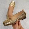 Plus Size Women Flat Shoes,Summer New Shallow Mouth Ballet Flats Casual Mary Jane Fashion Shoes