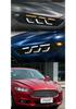 LED Headlight Assembly with Flowing Turn Signals for 13-16 Ford Mondeo, Mustang-Style