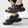Platform Slippers Are Comfortable and Versatile In Summer, Casual Open-toed Sandals, Fashionable Beach Shoes 471222 black-J