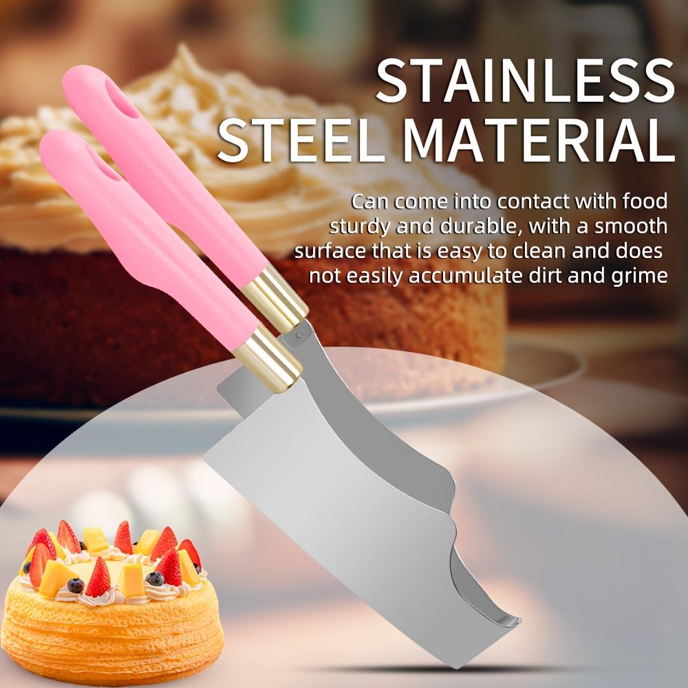 One Piece Stainless Steel Cake Slicer - Creative Cake Slicer Pastry Slicer Pizza Pie Slicer - Convenient Kitchen Tool