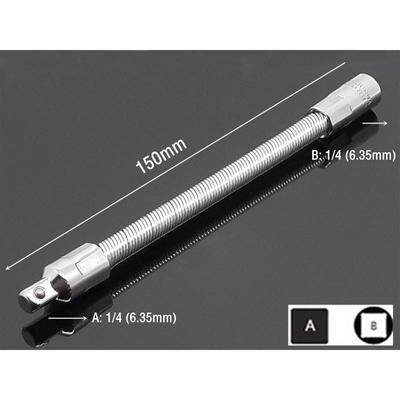 Elastic Sleeve Posts Wrenches Lengthening Connecting Rods Spring Flexible Rods 1/4 Steering Flexible Shaft Sleeve 150mm Long