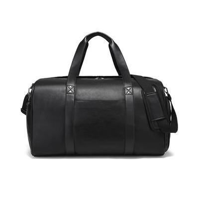 Wear-resistant PU Travel Bag Business Style Solid Color Outdoor Single Shoulder Luggage Storage Bag