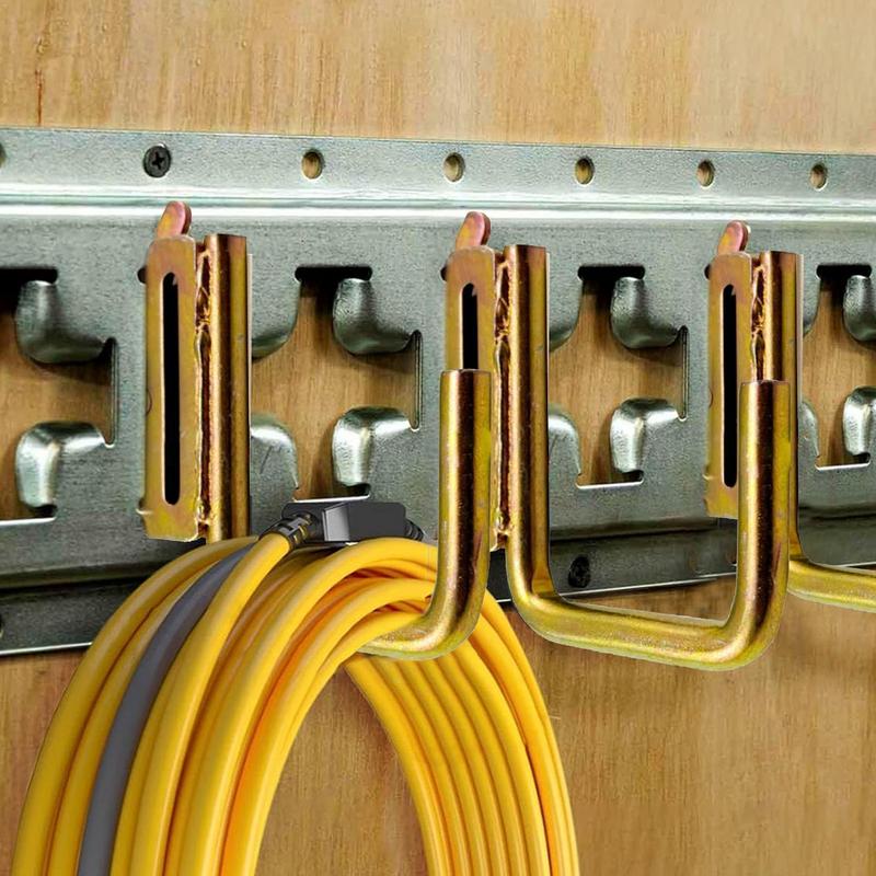 E-Track Hooks Galvanized Iron E Track Tool Holder 4 Pieces Spring Fitting E Track Accessories For Cargo Tie Down Systems In