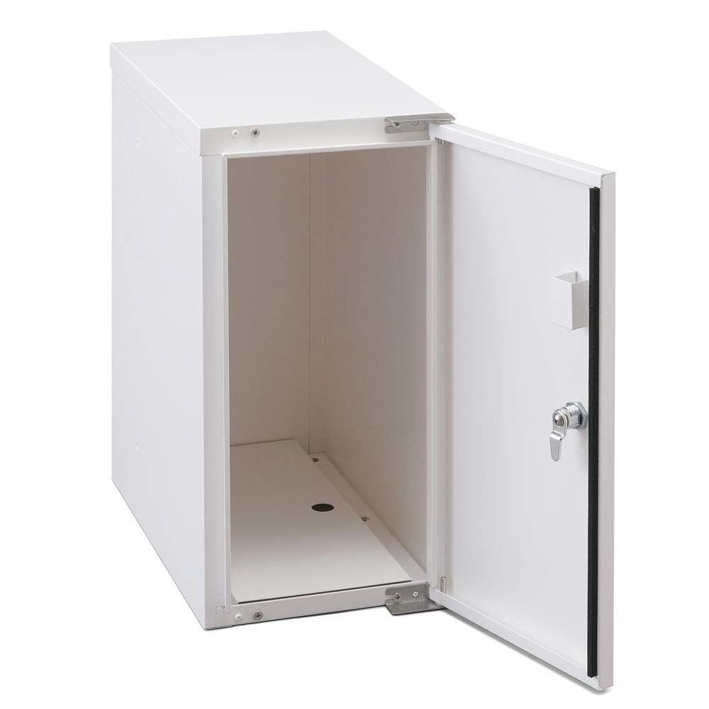 Iris Ohyama Delivery Box 37L Dial Lock Selectable Left and Right Opening Splashproof for Houses Apartment Delivery S Size White Stand Stand Sold