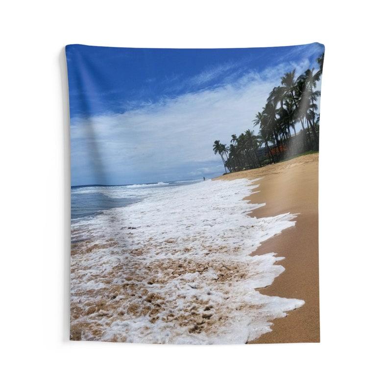 water and beach tapestry 75x100