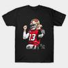 Men Black Print T-shirt Brock Purdy Dougie No-Cut Transfer Paper Print Cotton Tshirt