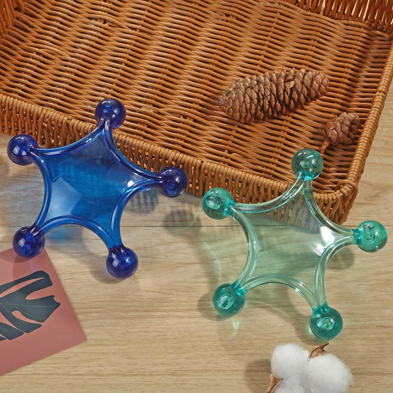 Hand Held Massagers Tools, Back Deep Tissue, 5-Ball Acupressure Gentle Self Massager Trigger Pressure Point Massage Tools