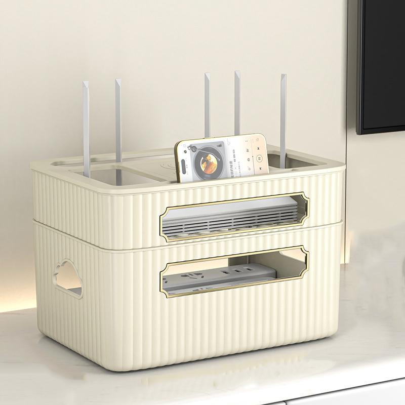 Wifi Router Organizer TV Set-top Box Shelves Socket Wire Organizing Wireless Optical Cat Placement