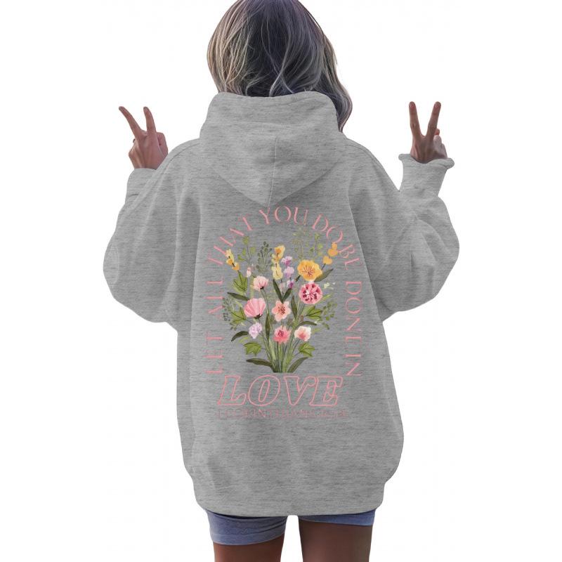 2025 Trendy Women's Hoodie with Letter Print - Autumn/Winter Collection